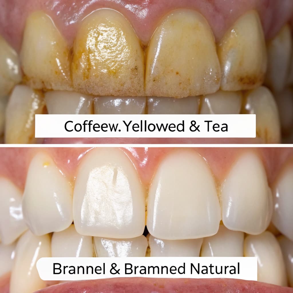 After: Professional Whitening — Coffee Stain Removal